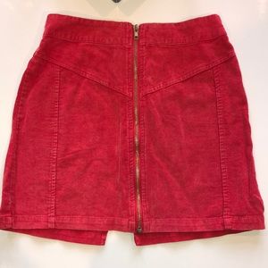 Corduroy Mini Skirt